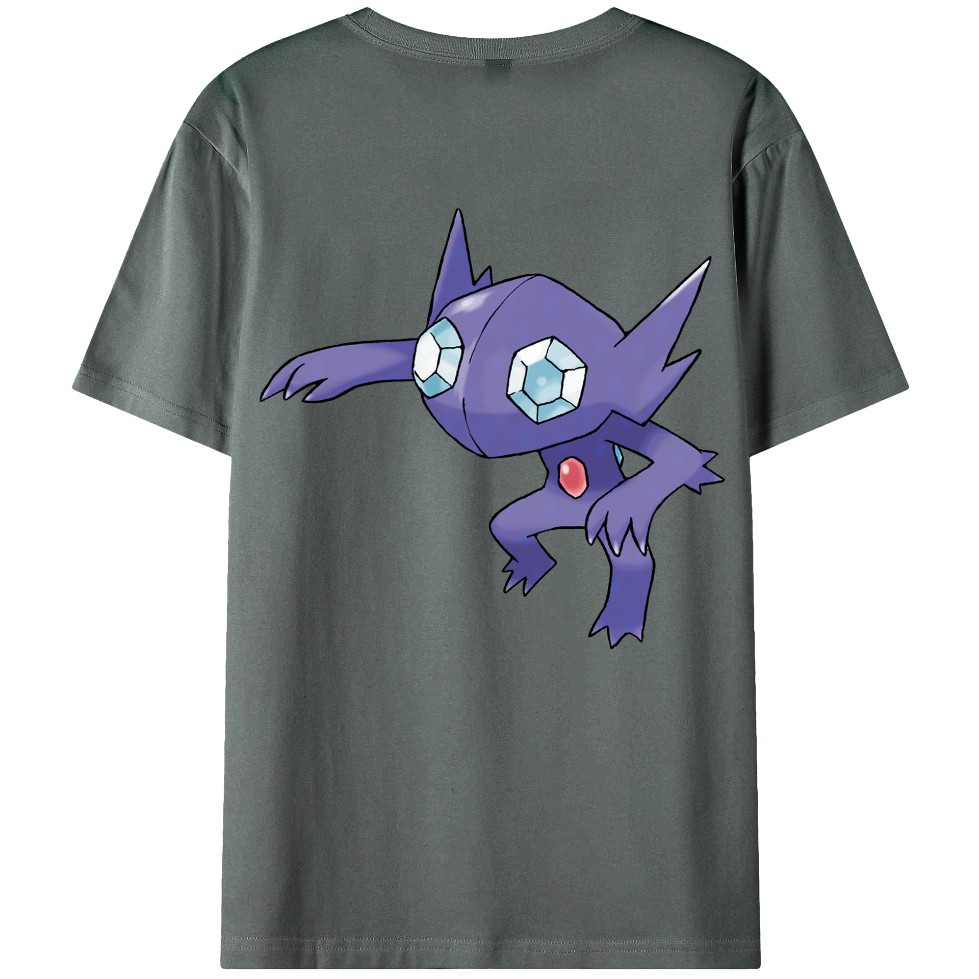 （画像用） ポケットモンスター Pokémon 綿100％ メンズ半袖Tシャツ（バックプリント） 通気性